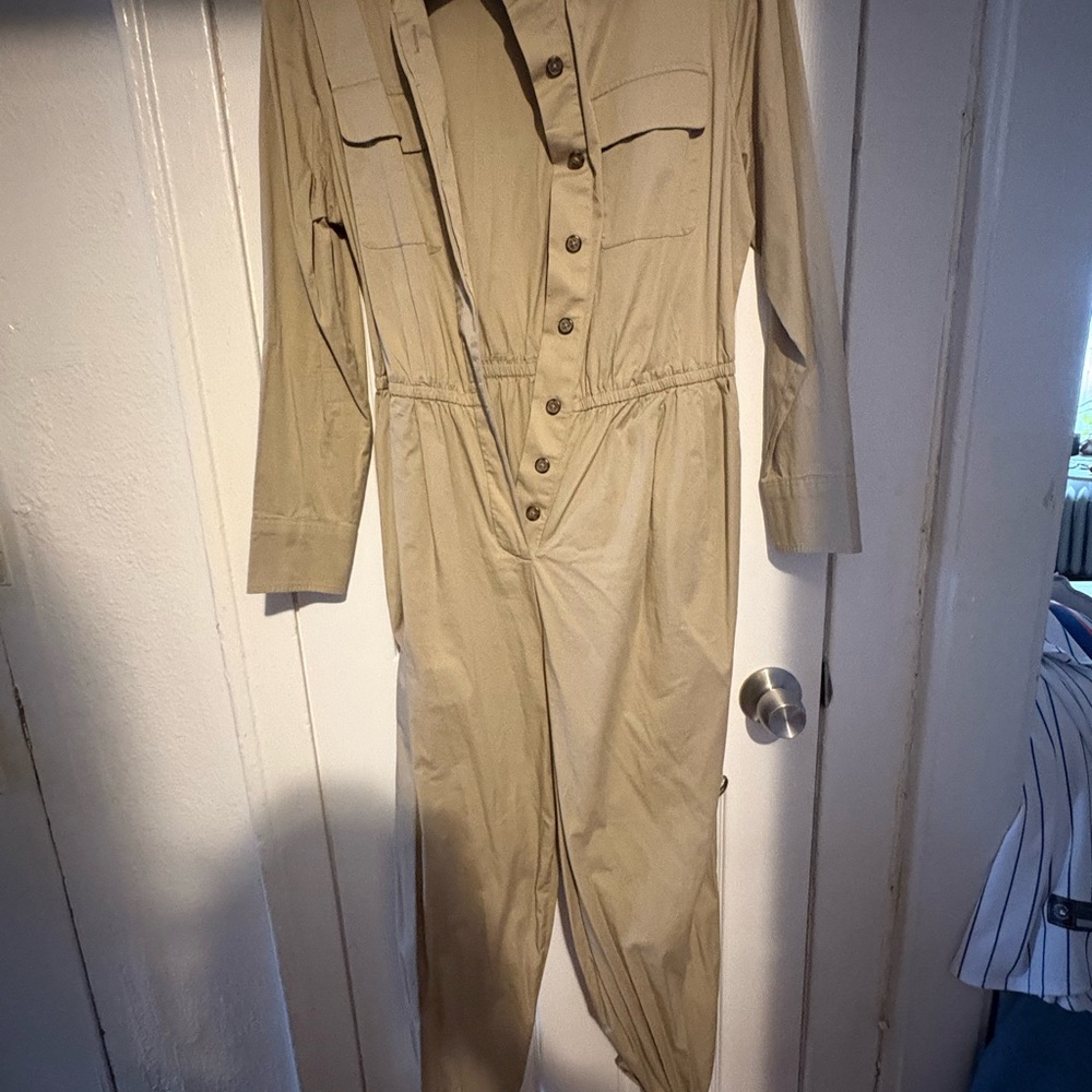 Women's Tan Jumpsuit Large